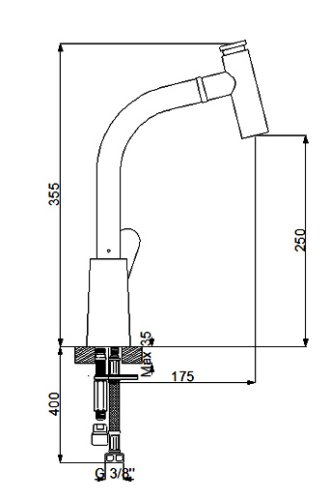 Смеситель для кухни NEWARC Premium 832591