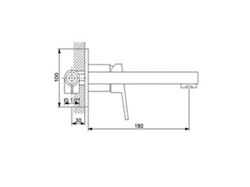 Змішувач прихованого монтажу NEWARC Silver 851 571