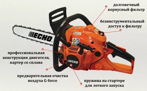 Бензопила ECHO CS-490ES