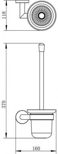 Унітаз + йоржик VOLLE 13-35-342 + 150100