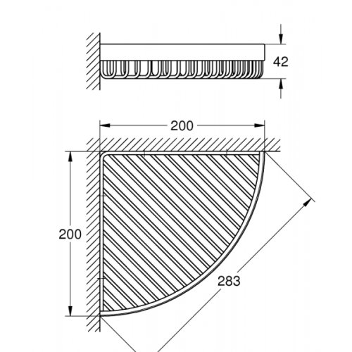 Полка Grohe Selection Cube 40809000