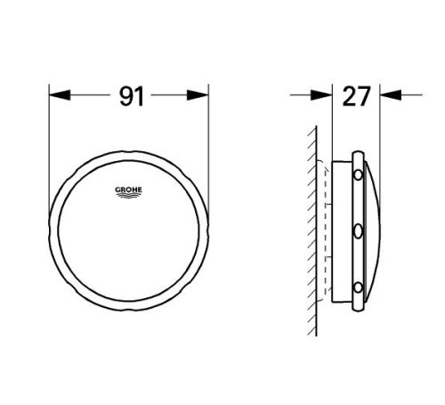 Сливной и переливной гарнитур Grohe Talento 19025000