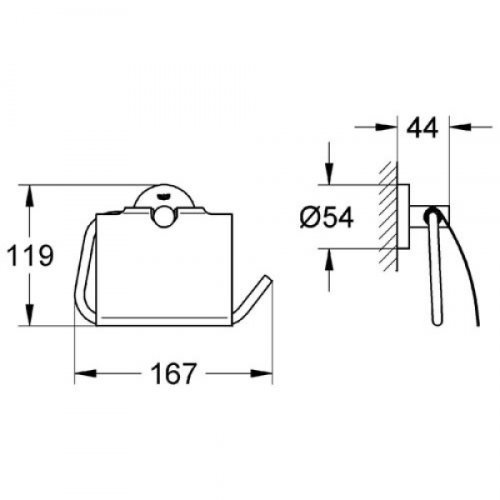 Держатель для туалетной бумаги Grohe Essentials 40367001