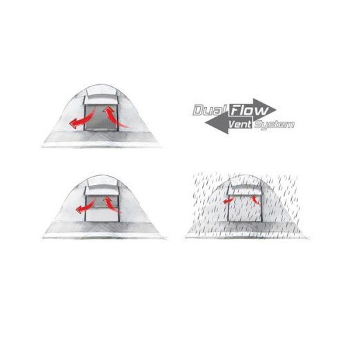 Намет High Peak Andros 4.0 (Dark Grey / Green)