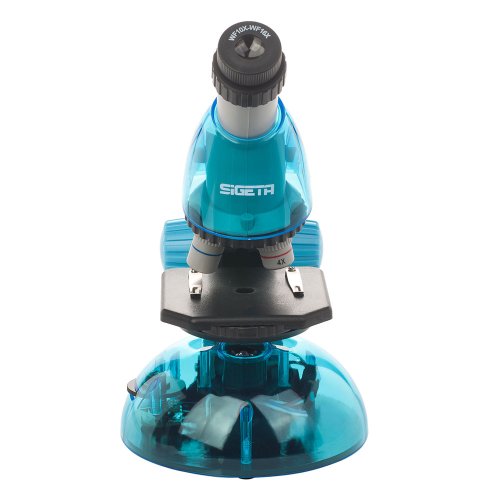 Микроскоп SIGETA MIXI 40x-640x BLUE (с адаптером для смартфона)