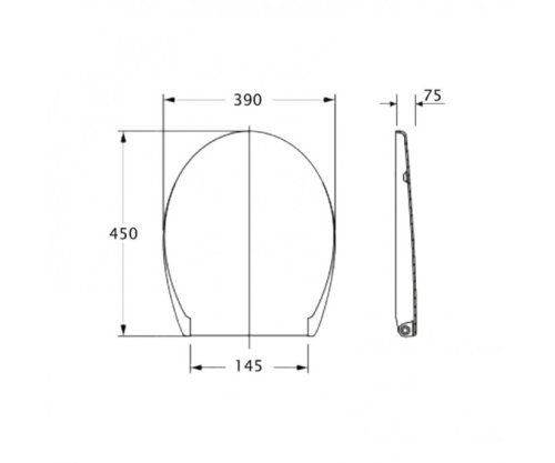 Крышка+сидение Azzurra Clas+ CLA1800/F