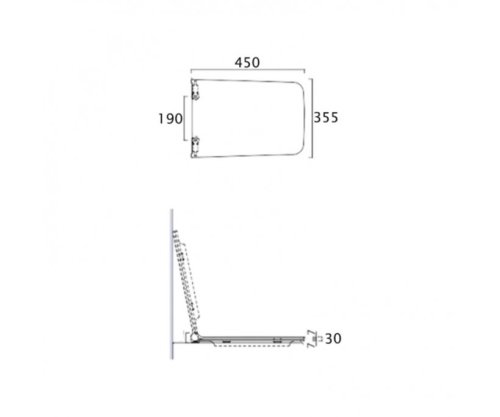 Крышка+сидение Azzurra Prua PRU1800