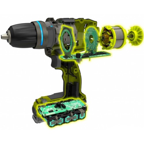Дрель шуруповерт бесщеточная аккумуляторная Ryobi R18DDBL-0
