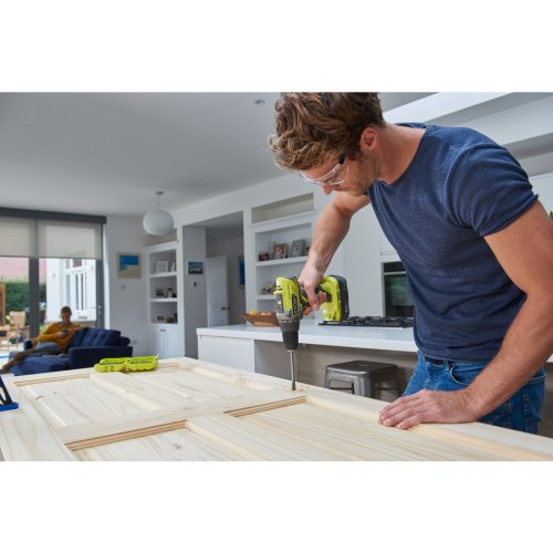 Дрель шуруповерт аккумуляторная Ryobi ONE+ R18DD3-120S