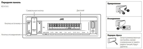 Автомагнитола JVC KD-X161
