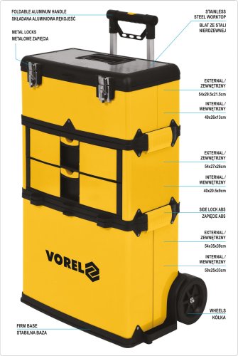 Тележка инструментальная VOREL 78738