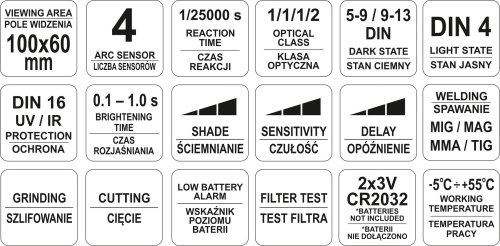 Зварювальна маска YATO YT-73926
