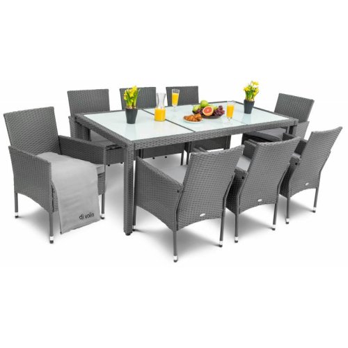 Набор садовой мебели Di Volio VERONA 8+1 Grey