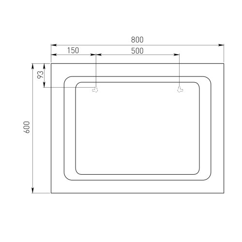 Зеркало Volle 60x80 16-60-580
