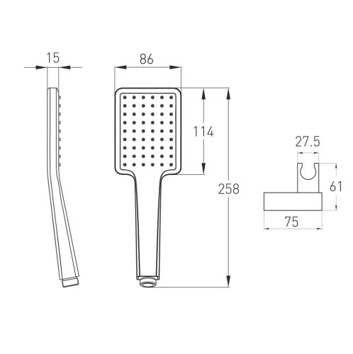 Душовий гарнітур Volle De la Noche 10-40-4100-black