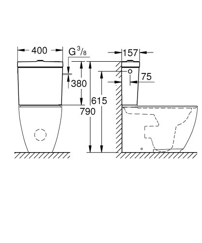 Бачок Grohe Essence 39578000