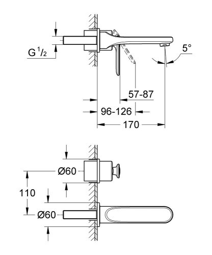 Змішувач прихованого монтажу Grohe Veris 19342000