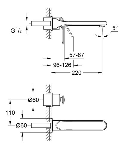 Змішувач прихованого монтажу Grohe Veris 19388000