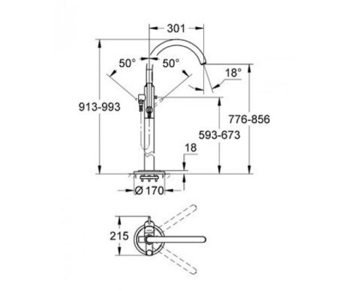 Змішувач для ванни Grohe Atrio 32653002