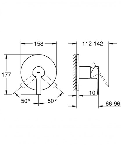 Змішувач прихованого монтажу Grohe Lineare 24063001