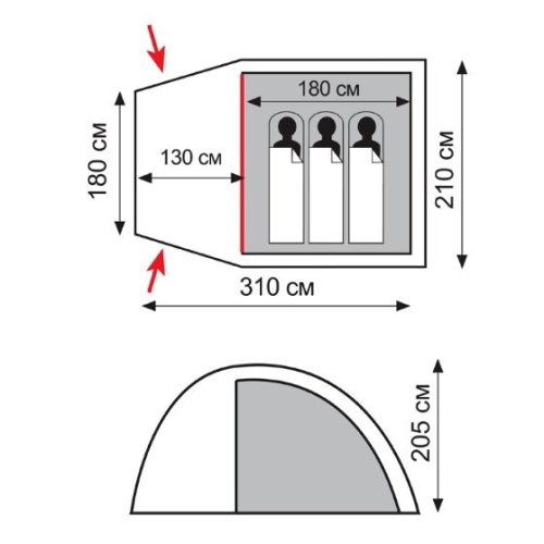 Палатка Totem Apache 3 TTT-023