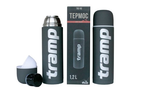 Термос Tramp Soft Touch 1.2 л серый TRC-110-grey