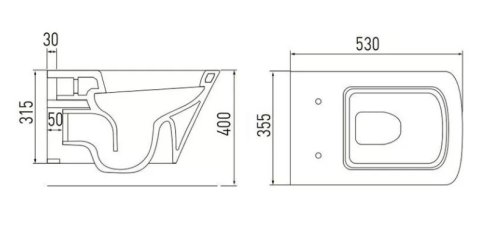 Унитаз + Инсталляция Volle Teo Black 13-88-422black+i8122B