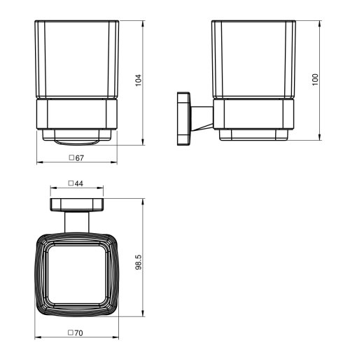 Стакан Volle Teo 15-88-411