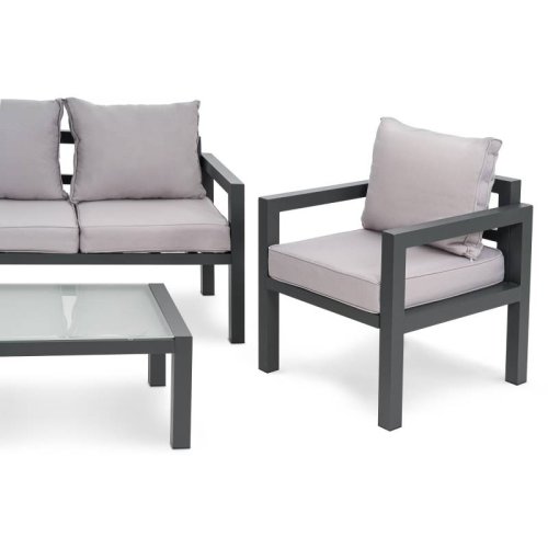 Комплект садовой мебели Di Volio Brescia 2 Серый/Светло-серый