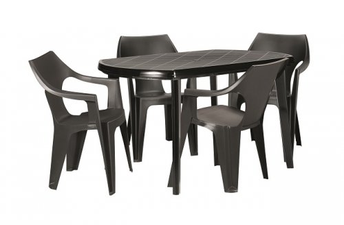 Стол пластиковый Curver Elise коричневый