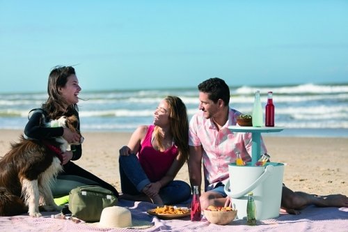 Стол-сундук Keter Go Bar кремовый