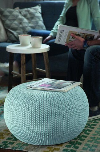 Кресло-пуф Keter KNIT (COZIES) серый - прохладный серый