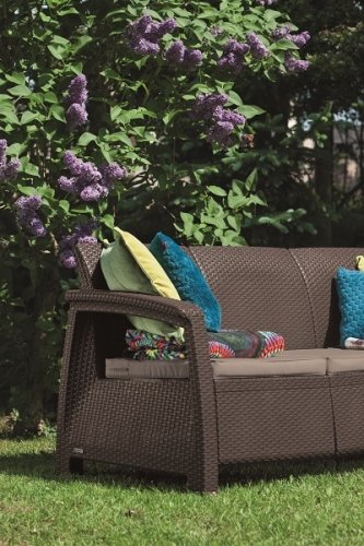 Софа Allibert Corfu love seat max коричневий