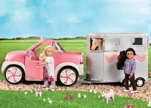 Транспорт для кукол LORI Джип розовый с FM радио LO37033Z