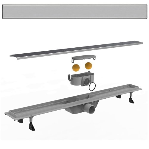 Лінійний трап 70см з решіткою суцільний VOLLE 90-22-702