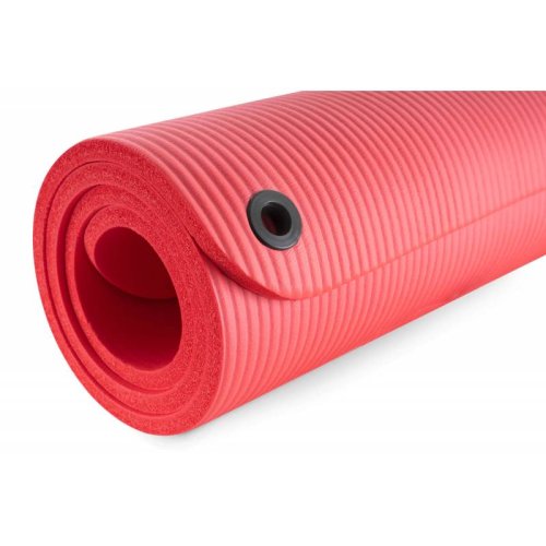Мат для фитнеса и йоги с отверстиями Hop-Sport HS-N015GM 1,5 см красный