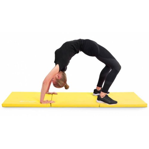 Мат гимнастический Hop-Sport HS-064FM 4 см желтый