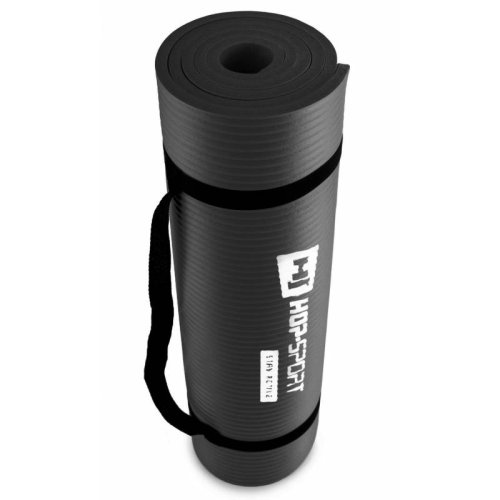 Мат для фитнеса и йоги Hop-Sport HS-N010GM 1 см черный