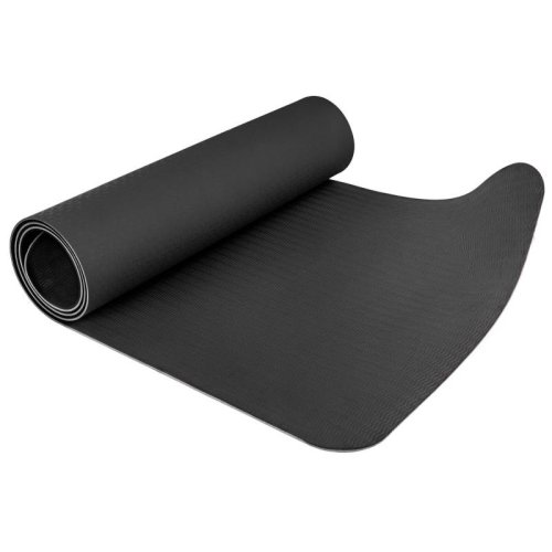 Фитнес-коврик с отверстиями Hop-Sport TPE 0,8 см HS-T008GM черный