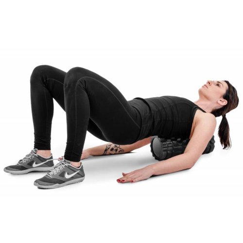 Роллер масажер для кросфіта і йоги Hop-Sport HS-001YG чорний