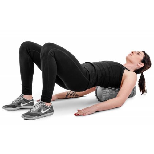 Роллер масажер для кросфіта і йоги Hop-Sport HS-001YG сірий