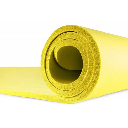 Мат для фитнеса и йоги Hop-Sport HS-N015GM 1,5 см желтый