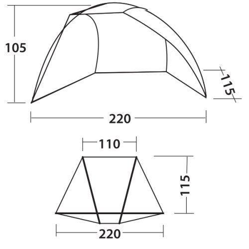 Палатка Easy Camp Bay 50 Ocean Blue