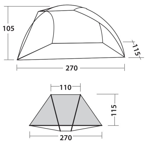 Палатка Easy Camp Beach 50 Ocean Blue