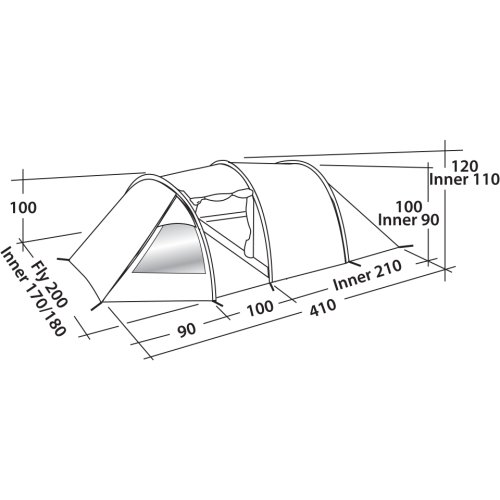 Палатка Easy Camp Spirit 300 Teal Green