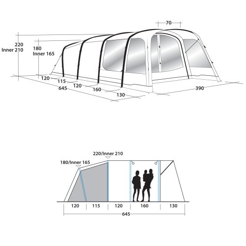 Палатка Outwell Avondale 6PA Blue