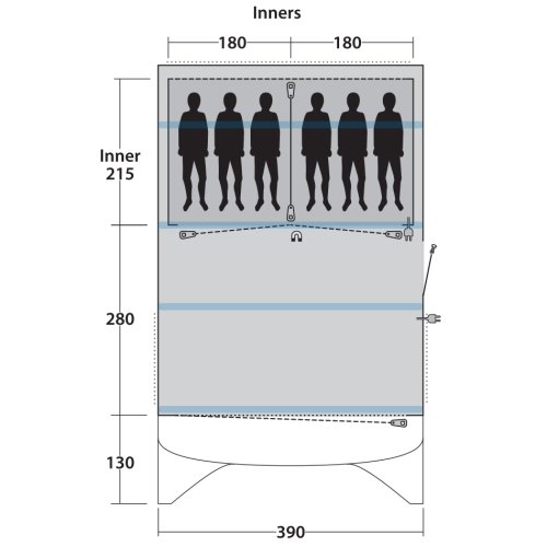 Палатка Outwell Avondale 6PA Blue