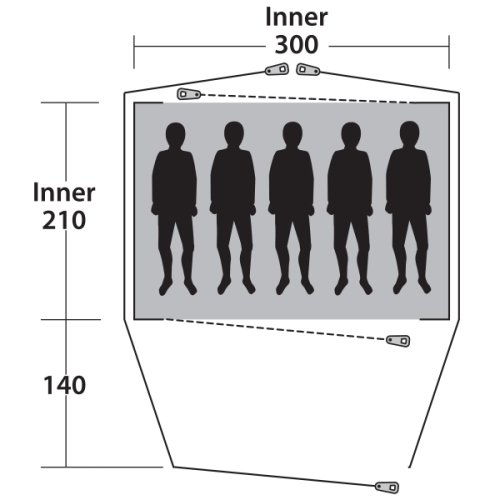 Палатка Outwell Cloud 5 Blue