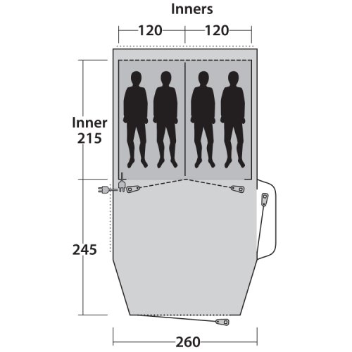 Намет Outwell Dayton 4 Green