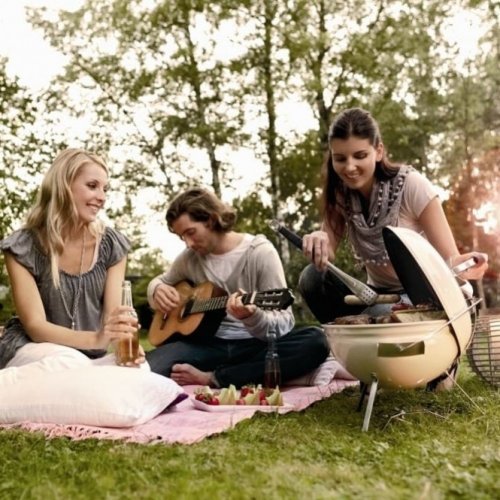 Гриль угольный Weber Smokey Joe Premium 37 см Айвори 1125004